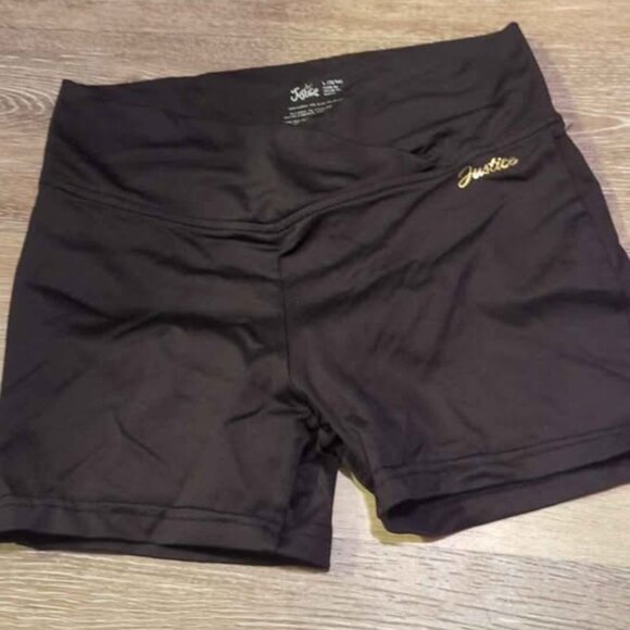 Justice girls size 12/14 spandex shorts - Picture 1 of 4